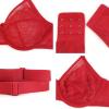 imageHSIA Minimizer Bras for Women Enchante Full Coverage Underwire Bras Plus Size Lifting Floral Lace Bra for Heavy BreastCoral Red