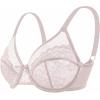 imageHSIA Minimizer Bras for Women Enchante Full Coverage Underwire Bras Plus Size Lifting Floral Lace Bra for Heavy BreastDark Pink