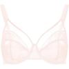 imageHSIA Minimizer Bras for Women Enchante Full Coverage Underwire Bras Plus Size Lifting Floral Lace Bra for Heavy BreastDusty Peach