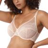imageHSIA Minimizer Bras for Women Enchante Full Coverage Underwire Bras Plus Size Lifting Floral Lace Bra for Heavy BreastDusty Peach