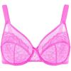imageHSIA Minimizer Bras for Women Enchante Full Coverage Underwire Bras Plus Size Lifting Floral Lace Bra for Heavy BreastHot Pink