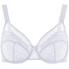 imageHSIA Minimizer Bras for Women Enchante Full Coverage Underwire Bras Plus Size Lifting Floral Lace Bra for Heavy BreastLight Gray
