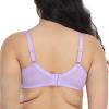 imageHSIA Minimizer Bras for Women Enchante Full Coverage Underwire Bras Plus Size Lifting Floral Lace Bra for Heavy BreastPurple