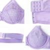 imageHSIA Minimizer Bras for Women Enchante Full Coverage Underwire Bras Plus Size Lifting Floral Lace Bra for Heavy BreastPurple