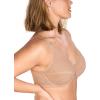 imageHSIA Minimizer Bras for Women Enchante Full Coverage Underwire Bras Plus Size Lifting Floral Lace Bra for Heavy BreastWarm Beige