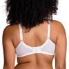 imageHSIA Minimizer Bras for Women Enchante Full Coverage Underwire Bras Plus Size Lifting Floral Lace Bra for Heavy BreastWhite