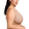 imageHSIA Minimizer Bras for Women Full Coverage Comfort Supportive Bra for Big BustTaupe Beige