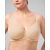 imageHSIA Minimizer Bras for Women Full Coverage Unlined Lace Sexy Plus Size Underwire Bra for Large BreastsApricot