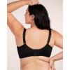 imageHSIA Minimizer Bras for Women Full Coverage Unlined Lace Sexy Plus Size Underwire Bra for Large BreastsBlack