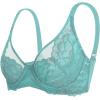 imageHSIA Minimizer Bras for Women Full Coverage Unlined Lace Sexy Plus Size Underwire Bra for Large BreastsDusty Turquoise