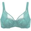 imageHSIA Minimizer Bras for Women Full Coverage Unlined Lace Sexy Plus Size Underwire Bra for Large BreastsDusty Turquoise