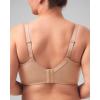 imageHSIA Minimizer Bras for Women Full Coverage Unlined Lace Sexy Plus Size Underwire Bra for Large BreastsWarm Beige