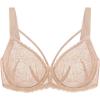 imageHSIA Minimizer Bras for Women Full Coverage Unlined Lace Sexy Plus Size Underwire Bra for Large BreastsWarm Beige