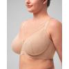 imageHSIA Minimizer Bras for Women Full Coverage Unlined Lace Sexy Plus Size Underwire Bra for Large BreastsWarm Beige