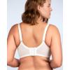 imageHSIA Minimizer Bras for Women Full Coverage Unlined Lace Sexy Plus Size Underwire Bra for Large BreastsWhite
