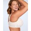 imageHSIA Minimizer Bras for Women Full Coverage Unlined Lace Sexy Plus Size Underwire Bra for Large BreastsWhite
