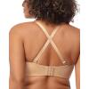 imageHSIA Strapless Bra for Big Bust Women Plus Size Full Coverage Bandeau Fiery Bra AntiSlip Underwire Support for Large BreastBeige