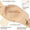 imageHSIA Strapless Bra for Big Bust Women Plus Size Full Coverage Bandeau Fiery Bra AntiSlip Underwire Support for Large BreastDark Beige