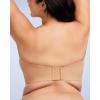 imageHSIA Strapless Bra for Big Bust Women Plus Size Full Coverage Bandeau Fiery Bra AntiSlip Underwire Support for Large BreastDark Beige