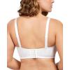 imageHSIA Strapless Bra for Big Bust Women Plus Size Full Coverage Bandeau Fiery Bra AntiSlip Underwire Support for Large BreastLace White