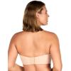 imageHSIA Strapless Bra for Big Bust Women Plus Size Full Coverage Bandeau Fiery Bra AntiSlip Underwire Support for Large BreastSand