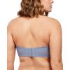imageHSIA Strapless Bra for Big Bust Women Plus Size Full Coverage Bandeau Fiery Bra AntiSlip Underwire Support for Large BreastSmoke Blue