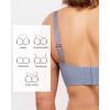 imageHSIA Strapless Bra for Big Bust Women Plus Size Full Coverage Bandeau Fiery Bra AntiSlip Underwire Support for Large BreastSmoke Blue