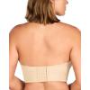 imageHSIA Strapless Bras for Women Longline Bandeau for Large Bust Plus Size Supportive Corset Non Slip Convertible BustierBeige