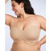 imageHSIA Strapless Bras for Women Plus Size Bra with Underwire Lightly Lined Convertible Bandeau Bra for Big Large Busted