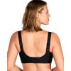 imageHSIA Womens Seamless Wireless Bras with Support and Lift No Underwire Supportive Bras with Back Smoothing Full Coverage Mesh BralettesBlack L