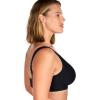 imageHSIA Womens Seamless Wireless Bras with Support and Lift No Underwire Supportive Bras with Back Smoothing Full Coverage Mesh BralettesBlack L