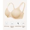 imageHSIA Bras for Women Minimizer Full Coverage Plus Size T Shirt Unlined Underwire Smooth Bra Seamless Cups Joan Ultimate SoftBeige