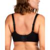 imageHSIA Bras for Women Minimizer Full Coverage Plus Size T Shirt Unlined Underwire Smooth Bra Seamless Cups Joan Ultimate SoftBlack