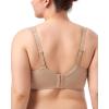 imageHSIA Bras for Women Minimizer Full Coverage Plus Size T Shirt Unlined Underwire Smooth Bra Seamless Cups Joan Ultimate SoftShifting Sand