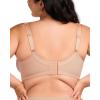 imageHSIA Bras for Women Minimizer Full Coverage Plus Size T Shirt Unlined Underwire Smooth Bra Seamless Cups Joan Ultimate SoftTaupe Beige