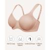 imageHSIA Bras for Women Minimizer Full Coverage Plus Size T Shirt Unlined Underwire Smooth Bra Seamless Cups Joan Ultimate SoftTaupe Beige