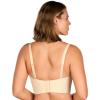 imageHSIA Longline Strapless Bra for Women AntiSlip Support Corset for Large Bust Convertible Bustier Bandeau for Big BreastsFirst Beige
