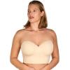 imageHSIA Longline Strapless Bra for Women AntiSlip Support Corset for Large Bust Convertible Bustier Bandeau for Big BreastsFirst Beige