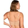 imageHSIA Longline Strapless Bra for Women AntiSlip Support Corset for Large Bust Convertible Bustier Bandeau for Big BreastsWarm Beige