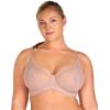 imageHSIA Minimizer Bras for Women Full Coverage Lace Bra for Heavy Breasts Unlined Bras with UnderwireDark Pink