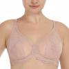 imageHSIA Minimizer Bras for Women Full Coverage Lace Bra for Heavy Breasts Unlined Bras with UnderwireDark Pink1