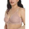 imageHSIA Minimizer Bras for Women Full Coverage Lace Bra for Heavy Breasts Unlined Bras with UnderwireDark Pink1