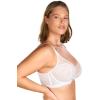 imageHSIA Minimizer Bras for Women Full Coverage Lace Bra for Heavy Breasts Unlined Bras with UnderwireWhite