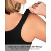 imageHSIA Posture Bras for Women  Front Closure Bra for Women No Underwire Back Support Plus Size Full Coverage BraBlack