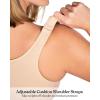 imageHSIA Posture Bras for Women  Front Closure Bra for Women No Underwire Back Support Plus Size Full Coverage BraLight Beige