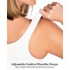 imageHSIA Posture Bras for Women  Front Closure Bra for Women No Underwire Back Support Plus Size Full Coverage BraWhite