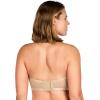 imageHSIA Strapless Bras for Women Bella Convertible Minimizer Bandeau Bra Mesh Unlined Underwire Balconette BrasNatural Nude