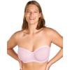 imageHSIA Strapless Bras for Women Bella Convertible Minimizer Bandeau Bra Mesh Unlined Underwire Balconette BrasPale Pink