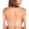 imageHSIA Strapless Bras for Women Longline Bandeau for Large Bust Plus Size Supportive Corset Non Slip Convertible BustierNatural Nude