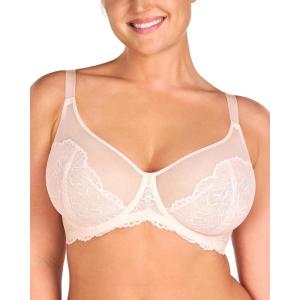 imageHSIA Minimizer Bras for Women Full Coverage Lace Bra for Heavy Breasts Unlined Bras with UnderwireDusty Peach